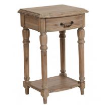 Chevet 1 Tiroir - Bois - Marron - Interior's