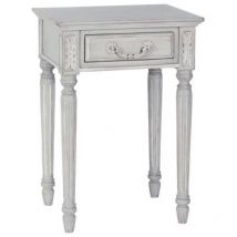 Chevet 1 Tiroir - Bois-MDF - Gris - Interior's