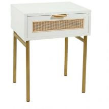 Chevet bois Elsa blanc