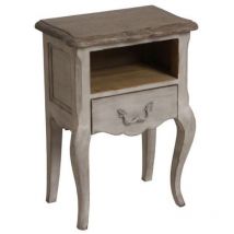 Chevet Ouvert 1 Tiroir - Bois - Gris - Interior's