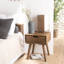 Macabane - andrew - Chevet scandi bois marron 1 tiroir Sapin