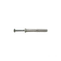 Cheville Tap-Vis tête plate à frapper à collerette plate - 6x40 Bte 100 - ING FIXATIONS - A270080