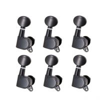 Chevilles d'accordage pour cordes de guitare Mécaniques à têtes de machines scellées Mécaniques Grover Clés d'accordage Bouton ovale 6 Droit pour