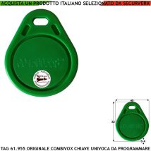 Chiave Elettronica di Prossimità tag rfid Alta Sicurezza Codice Base Combivox 61.955 Univoco Frequenza di Lavoro 125 KHz Altri Codici Generati Random