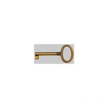 Chiave per mobili '33706' mm 34x73 - Ottone lucido