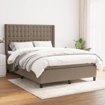 Furniture Limited - Sommier à lattes de lit avec matelas Taupe 14