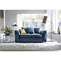 Abakus Direct - Chicago 2 Seater Sofa - color Dark Blue - Dark Blue