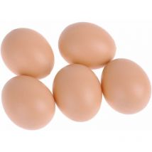 Aougo - Chicken Coop Lot de 5 fausses œufs en plastique pour poules