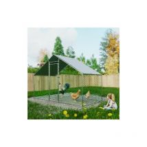 FoxHunter Chicken Pet Run Cage Walk In Coop Kennel Rabbit Dog Puppy Poultry Hen Animal Hutch House Enclosure Playpen Outdoor Shade Running 3X1.5X2M