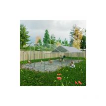 FoxHunter Chicken Pet Run Cage Walk In Coop Kennel Rabbit Dog Puppy Poultry Hen Animal Hutch House Enclosure Playpen Outdoor Shade Running 3X8X2M