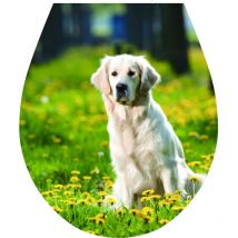 Tycner - Chien' Toilette Siège Autocollant Couvercle Wc Couverture Art 32x38cm