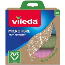 Chiffon en microfibre 100% recyclé 3 unités 168310 Vileda