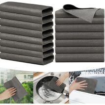 Chiffon Magique,10 Pièces Chiffon De Nettoyage Magique Chiffon Vitre sans Trace 30 x 40 Cm Chiffons De Nettoyage pour Les Miroirs De Voiture Vitres