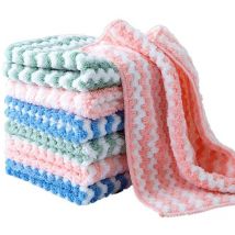 Einemgeld - Chiffons en coton par lot de 6 pour nettoyer la vaisselle, chiffon en coton non pelucheux de style rétro, chiffon de ménage pour les