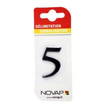Chiffre 5 Noir Hauteur 40mm - 4621289