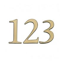 Chiffre autocollant en relief couleur or - Numéro: 4