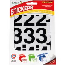 Novap - Chiffres autocollants 50mm Noir novadhesifs - 4370514