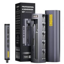 Chigoods 78-in-1 Präzisions-elektroschraubendreher-set Mit 72 Magnetischen Bits, On-screen-display, 5 Drehmomenteinstellungen, Für Smartphone, Laptop 