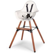 2-in-1 High Chair with Bumper Evolu 2 Transparent Childhome Multicolour