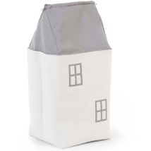 Casetta Per Giocattoli Grigio E Bianco - Avorio