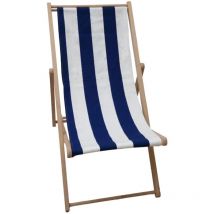 Jardin Prive - Chilienne agrafée Rayures - Bleu / Blanc