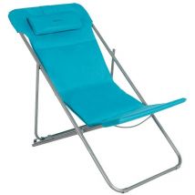 Hesperide - Chilienne de jardin pliante Bilbao lagon acier traité époxy en polyester - Hespéride