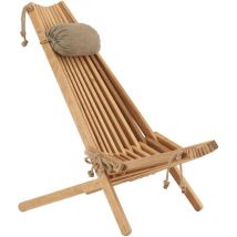 Ecofurn - Chilienne en bois EcoChair (coussin offert) Aulne