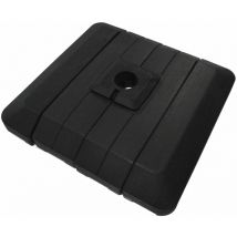 Base Parasol Chillvert Plastique Rechargeable 4 Pièces Noir 110 Kg