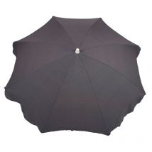 Chillvert - Sonnenschirm Gandía Dunkelgrau Aluminium Fest Ø180 Cm Grau Anti-uv 25 Anti-flecken Segeltuch