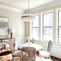 Chime Suspension à 8 ampoules feuille d'argent en acier inoxydable poli, verre