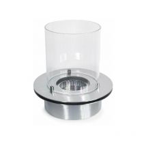 Quemador redondo de acero inoxidable para chimenea de bioetanol, 3 lt, d.35