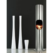 Tecno Air System - Chimenea de bioetanol Portofino Gris Metalizado - 2kW