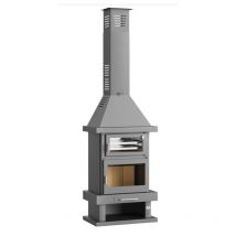 Fm Biomasa - Chimenea Leña Frontal con Horno fm Modelo C-300 h