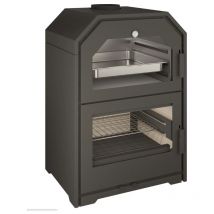 Bricosol Chimeneas Metálicas Con Horno Ferlux Modelo Forno 60 Visto