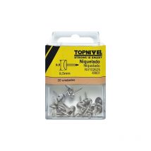 Chincheta fij plana 09,5MM niq nivel 20 pz