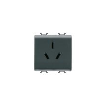 Chinese std 2P+E 10A ch/bk Gewiss GW12391