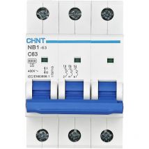 179708 Nb1-63 3p C50 6ka Db Leitungsschutzschalter 3polig 50 A 240 V, 415 V - Chint