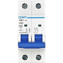 Chint - 179668 Nb1-63 2p C63 6ka Db Leitungsschutzschalter 2polig 63 A 240 V, 415 V