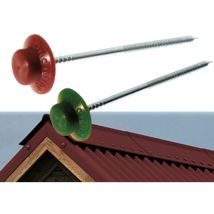 Chiodi filettati con rondella per fissaggio Onduline lastre ondulate - green