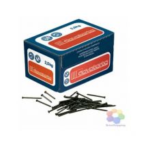 Chiodi acciaio cm 3 4 5 6 acciaio temperato nero testa bombata ferraponte kg 25 taglia: 7