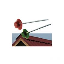 Chiodi filettati con rondella per fissaggio onduline lastre ondulate - red