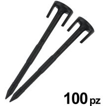 Chiodi fermafilo confezione da 100 pz per robot rasaerba AMBROGIO