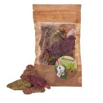Chips de bouleau Factory herbs aux herbes et légumes - Friandise pour rongeurs et lapins - 50 g