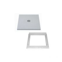 Lerna - chiusino pozzetto tombino plastica telaio e coperchio in pvc CM.25x25