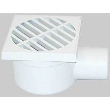 Chiusino scarico laterale orientabile 100 x 100 uscita 50 h 80 mm Stamplast
