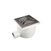 Chiusino pozzetto 10,5x10,5cm altezza regolabile griglia acciaio raccolta acque