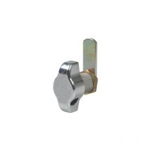 Serratura + pomo lucchettabile leva dritta 153 • acciaio cromato f.mm 18,6 l.mm 20