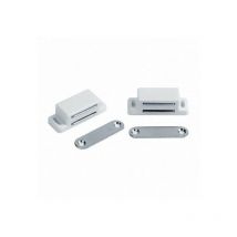 2pz chiusura magnetica piccola 45mm calamita cricchetto bianca cucina sportelli