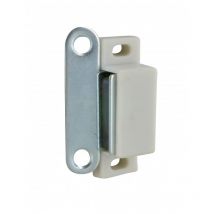 Chiusura magnetica bianca 4kg, 46x16x15 mm, 2 pezzi