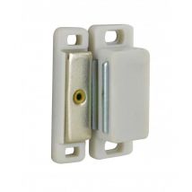 Chiusura magnetica bianca 6kg, 46x16x15 mm, 2 pezzi